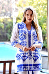 Maddie Embroidered Cotton Tunic
