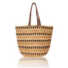 Brown Natural Triangle Stripes