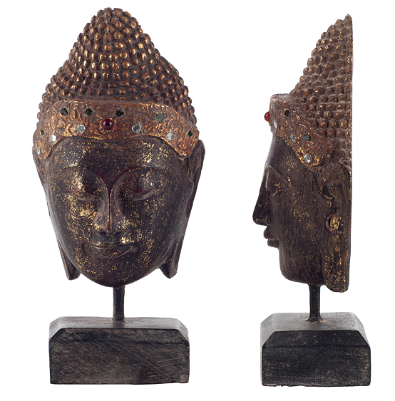 Buddha Head on Stand