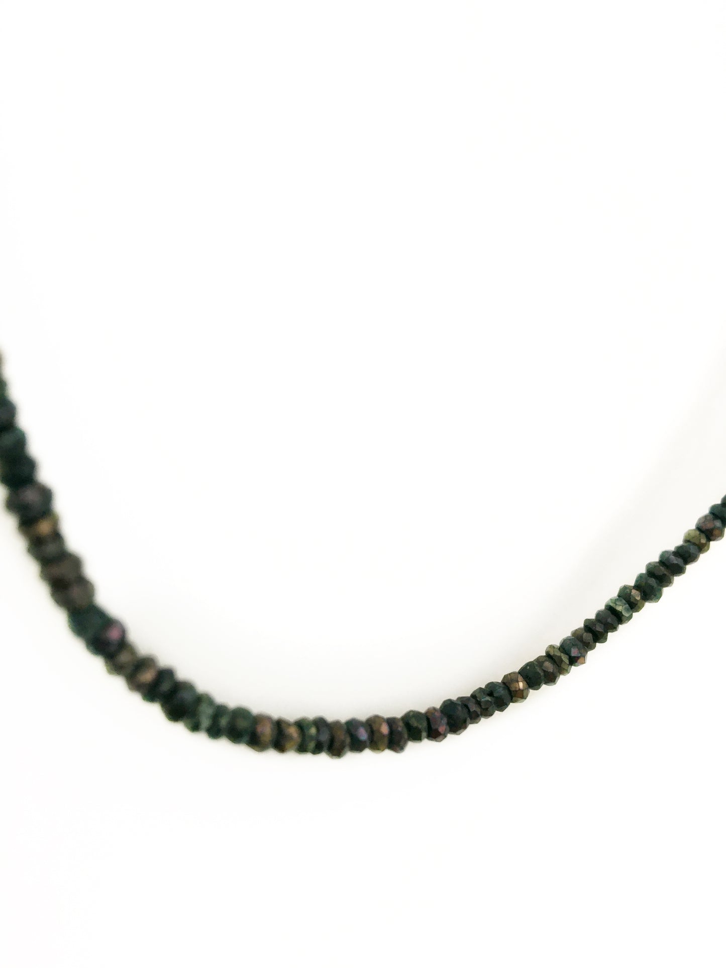 Brown Faceted Spinel Necklace