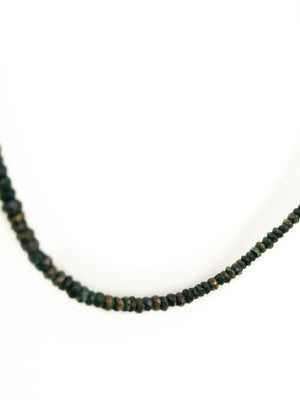 Brown Faceted Spinel Necklace