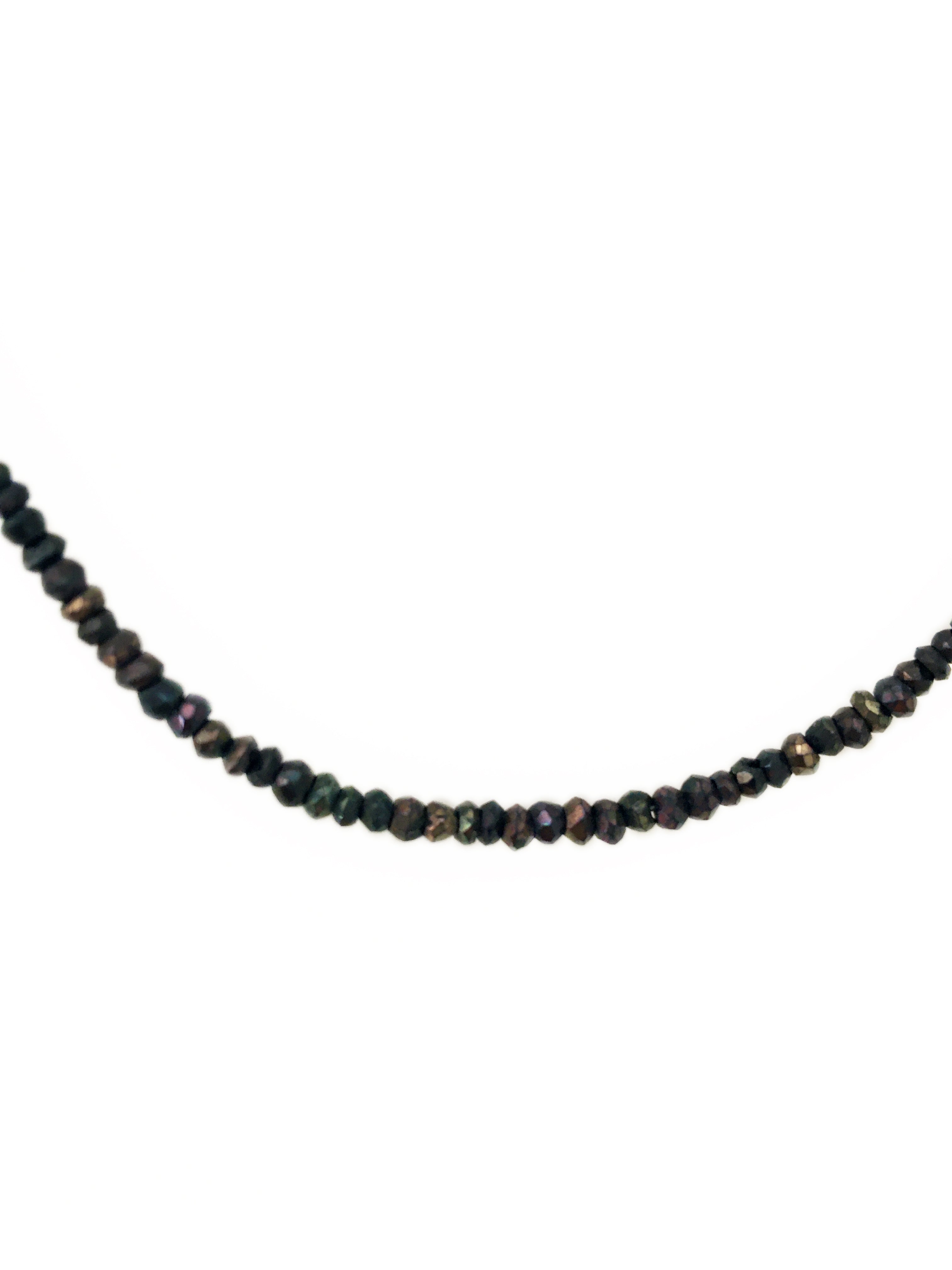 Brown Faceted Spinel Necklace