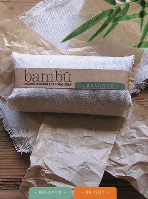 "Balance" Body Bar 4.5oz bambú Charcoal Soap