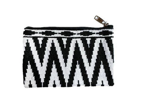 Black & White Needle Point Clutch