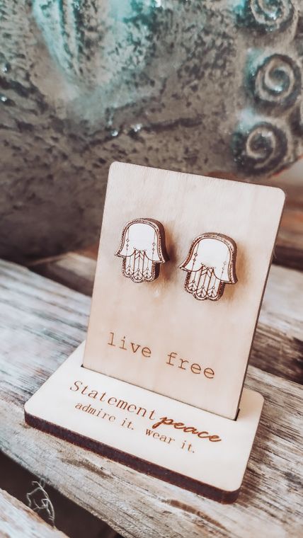 Hamsa Stud Earrings
