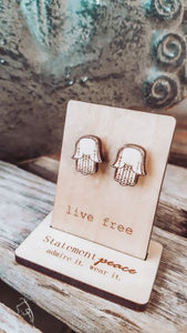 Hamsa Stud Earrings