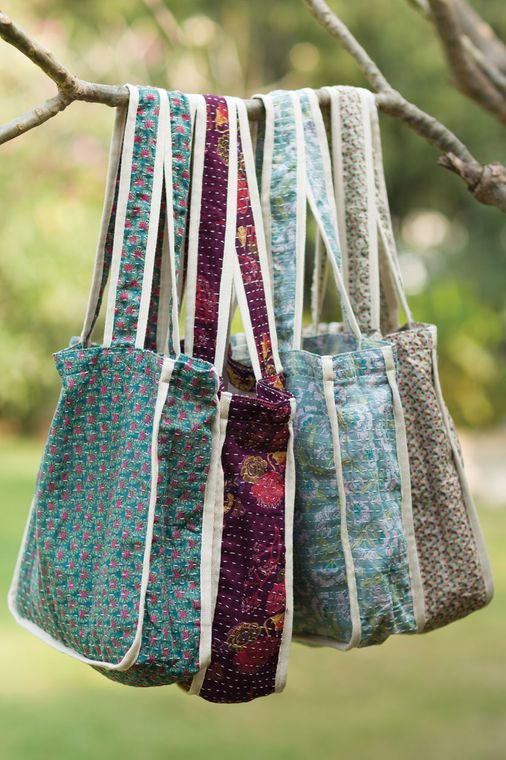 Kantha Market Bags
