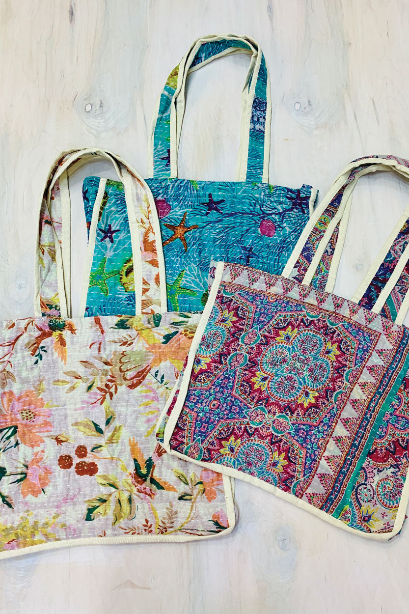 Kantha Market Bags